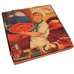 Boite à pizza en carton 33*33*3.5 paquet de 100