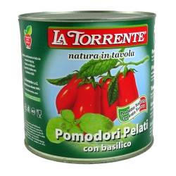 3/1 tomates pelées basilic (2550g) La torrente